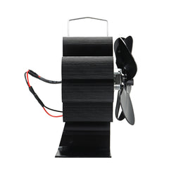 8 Blade Fireplace Fan Heat Powered Stove Fan Burner Quiet Home Use Efficient Heat Distribution