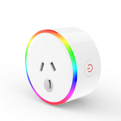 Plug Smart RGB LED Light Smart Wifi Socket Voice Control Works With Alexa Google Home XS-A18 AC100-240V 10A AU