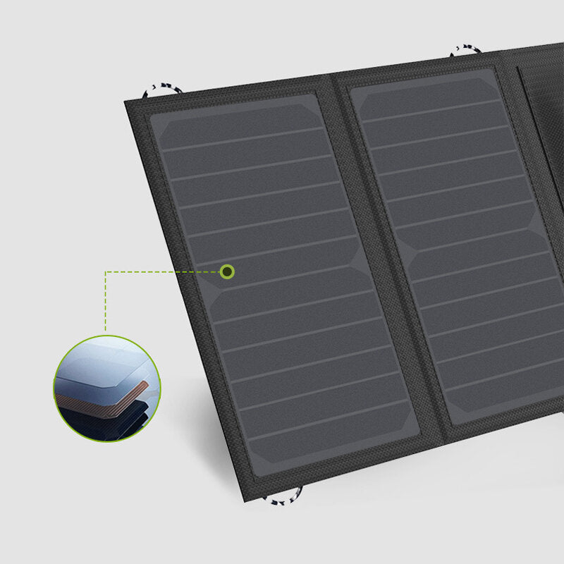 5V 14W Foldable Solar Charger Dual USB Port Outdoor Solar Panel Charger for iPhone Huawei Phonoes