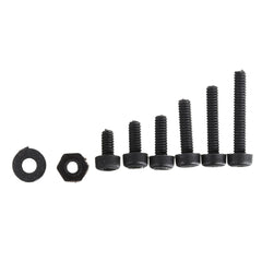 500Pcs M2 Nylon Screw Bolt Black Round Cross Screw Hex Nut Spacer Nylon PCB Assortment