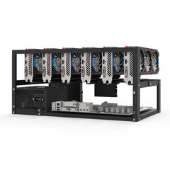 6 GPU Mining Case Steel Open Air Miner Mining Rig Computer Case ETH Frame Rig for Bitcoin Miner Kit Unassembled Ethereum