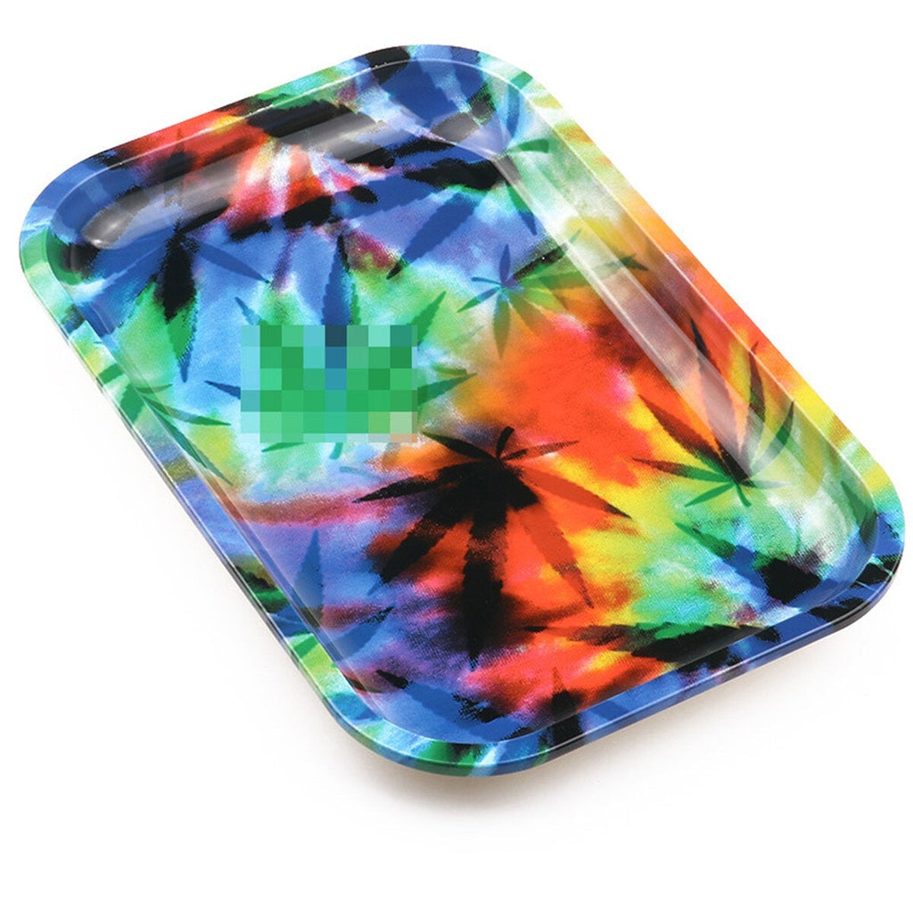 280x180mm Mini Cool Rolling Tray Metal Smoking Holder Plate Metal Sheet