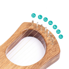 7-String Lyre Harp Ancient Style Lyres Terminalia Wood String Instrument