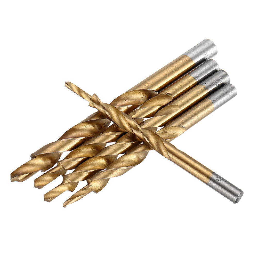 Titanium Coating Twist Step Drill Bits for Manual Pocket Hole Jig Master System 8-4/9-5/10-5/10-6/12-8mm