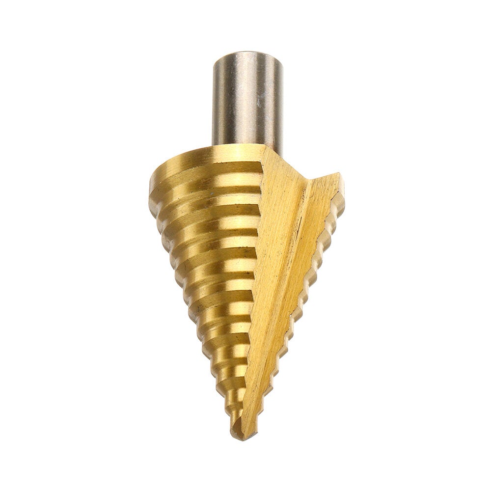 5-35mm HSS Titanium Step Cone Drill Bit High Speed Steel Wood Hole Cutter