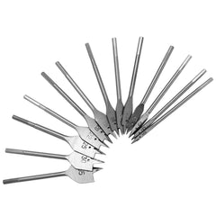 13pcs 6-35mm Spade Drill Bits Set Paddle Flat for Hole Cutter Woodworking