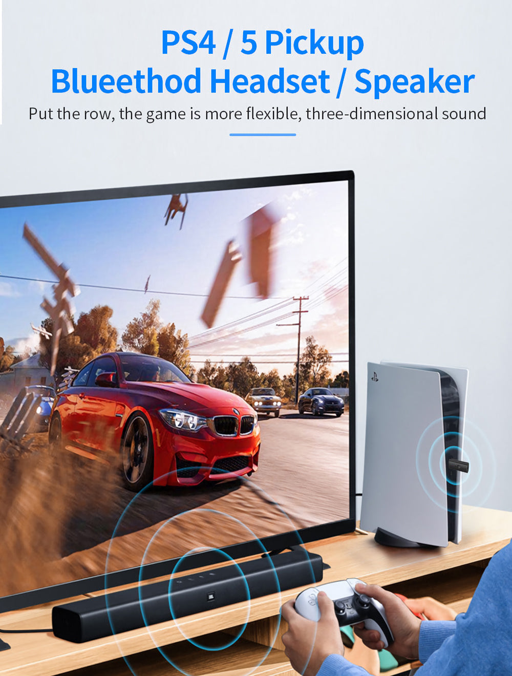 USB Wireless Audio Transmitter Bluetooth 5.2 Adapter Transmitter Bluetooth Supports TV/Computer Audio Transmission