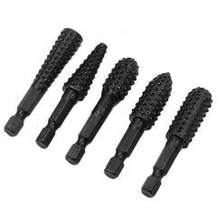 10pcs 1/4 Inch Shank wood working Twist Drill Bits Wood Carving File Drill Bits wood working Rasp Chisel