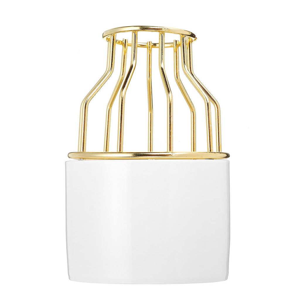 Metal Rack Ceramic Flower Pot Garden Plant Succulent Display Stand Holder Vases Decorations