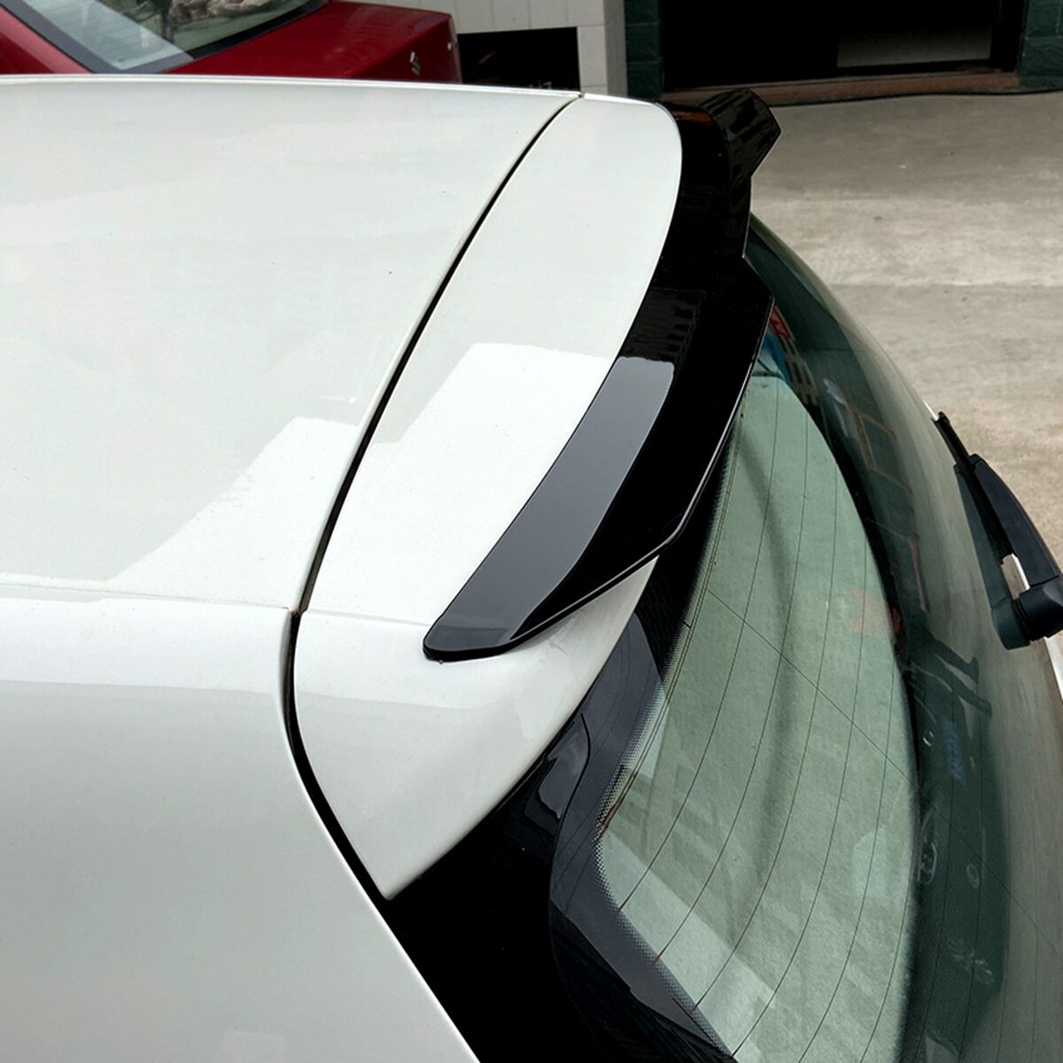 Rear Wing Window Roof Spoiler Sun Rain Shade Vent Visor Lip