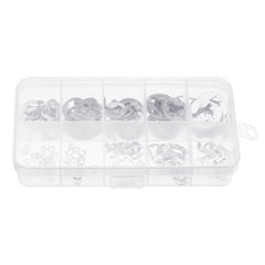 Stainless Steel E-Clip External Retaining Snap Ring 1.5-10mm Assortment Set 120Pcs