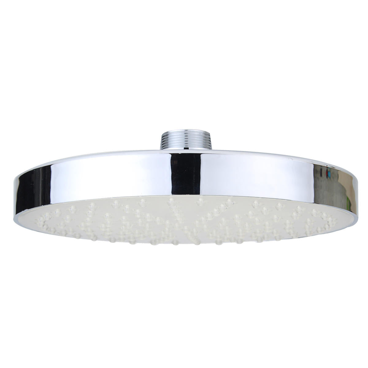 360 Adjustable 8 Inch LED Round Chrome Rain Bathroom Shower Head Rainfall 7 Color Changing Bath
