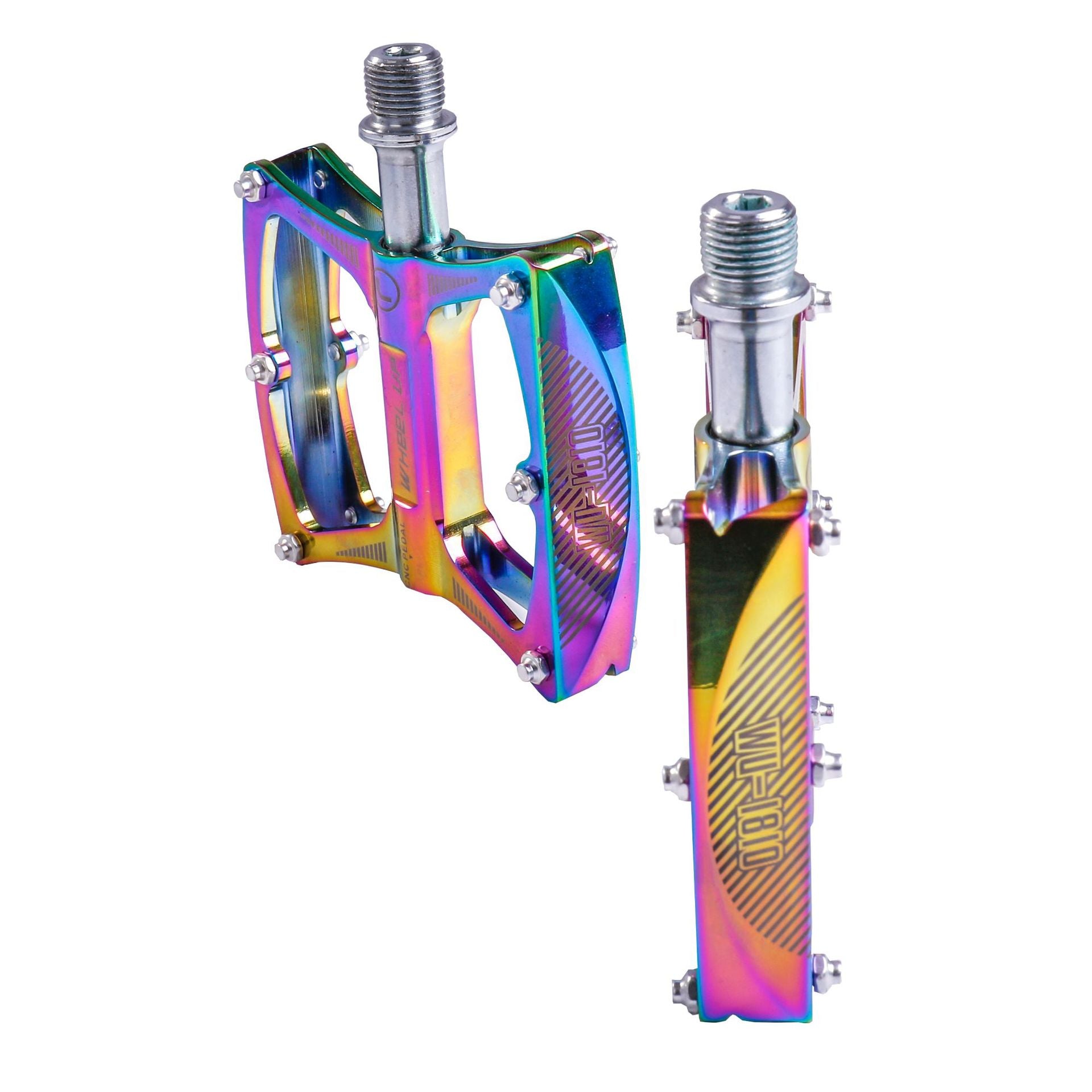 Colorful Aluminium Alloy Bearing Skidproof Bike Pedals Outdoor Cycling Bicycle Pedals