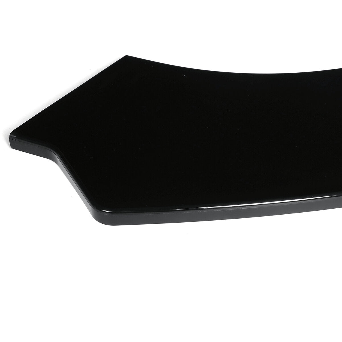 3pcs Front Lip Chin Bumper Body Kits Black With Black Line New For Car Universal