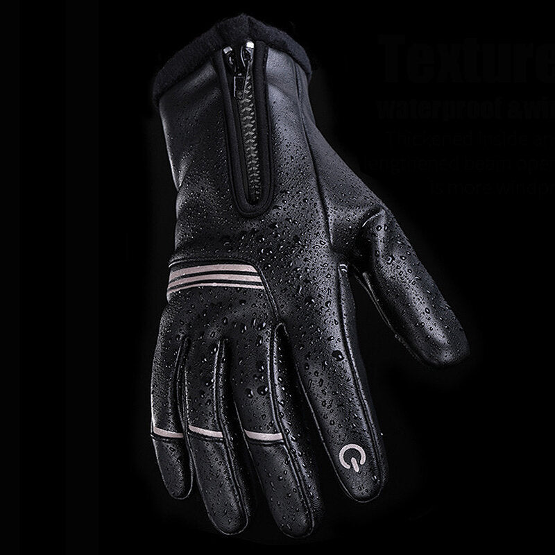 Winter Cycling Gloves Touch Screen MTB Bike Glove Warm Fleece Thermal Ski Fishing Men Motorcycle Gloves