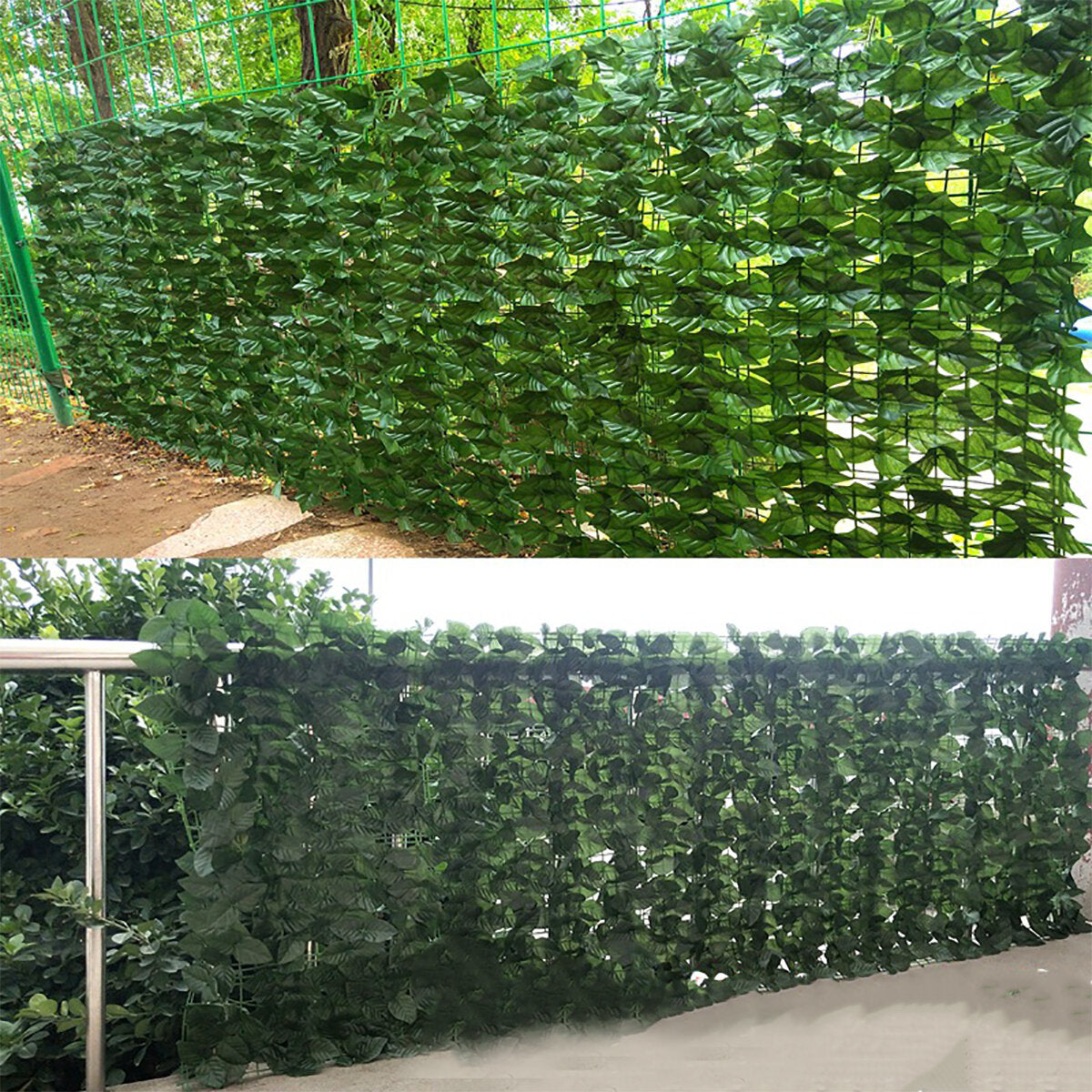 100x300CM Artificial Privacy Fence Screening Roll Garden Ivy Leaf Hedge Fence For Outdoor Indoor Patio Decoration Yard