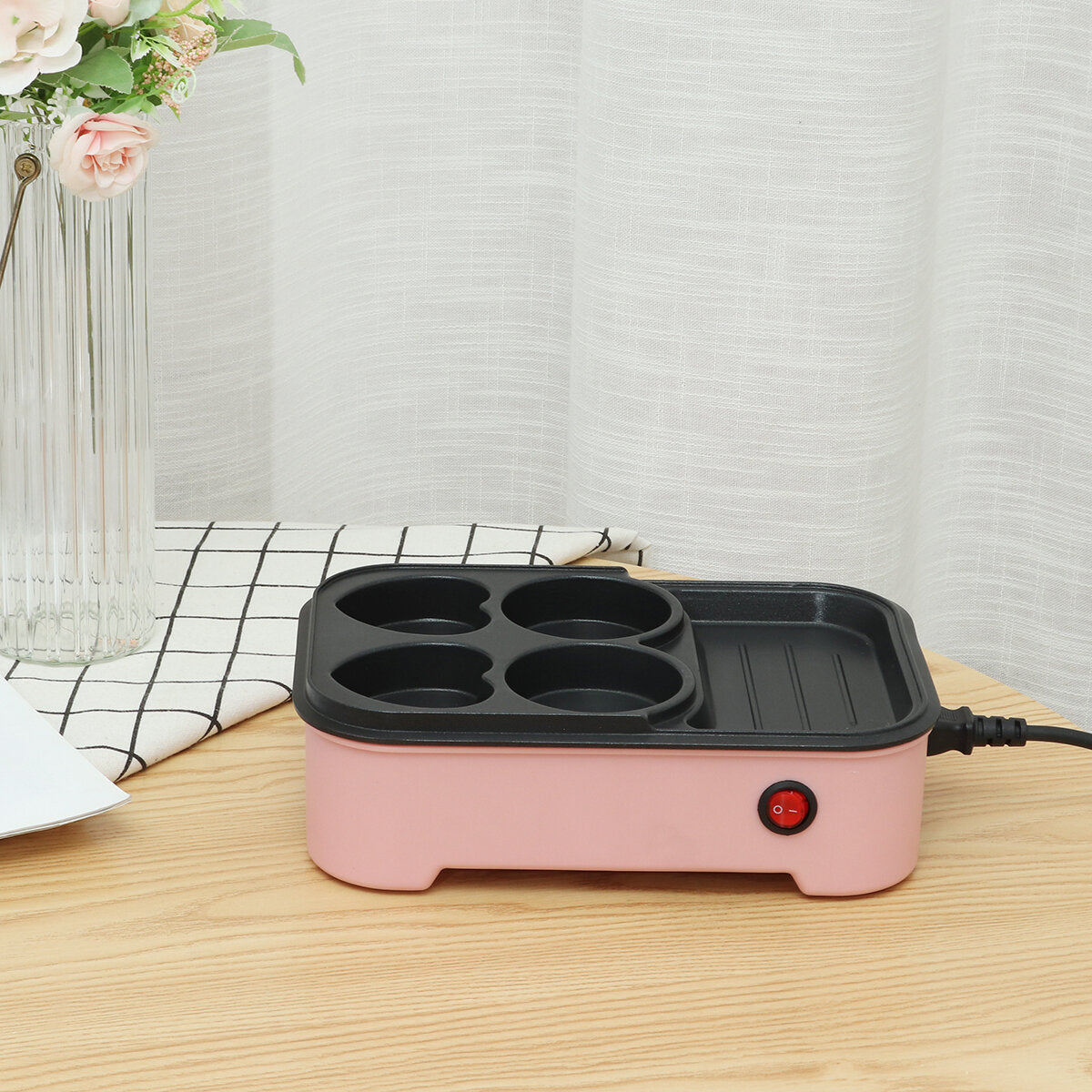 Electric Food Maker Non Stick Baking Pancake Pan Frying Griddle Machine Kit 700W