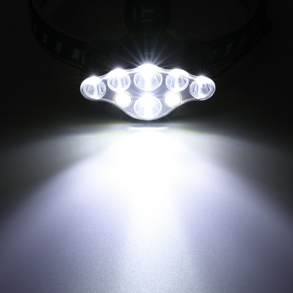 3300LM 8Modes 8LED Rechargeable Headlamp Flashlight Waterproof LED Head Torch with Red Light for Camping Fishing Car Repair