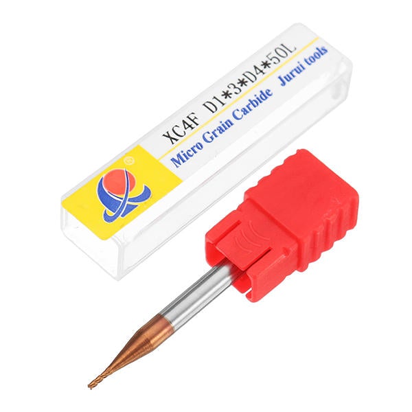 5pcs 1mm 4 Flutes Tungsten Carbide End Mill Cutter HRC55 AlTiN Coating End Mill Cutter