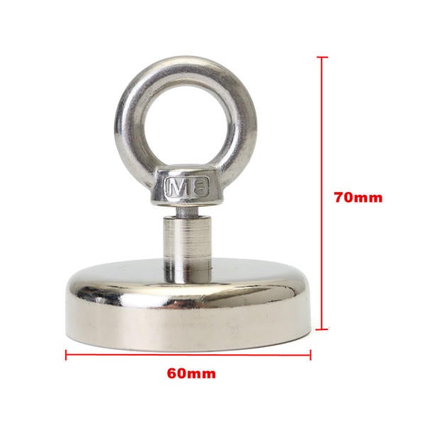 60mm Magnetic Powerful Hooks Hanger Magnets Neodymium Magnet Salvage Tool