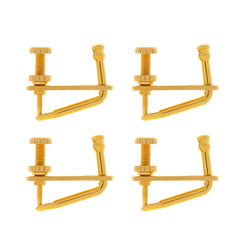 4 pcs Golden Violin Fine Tuners String Adjusters 3/4 4/4 Violin Alloy Tuners Spinner Fiddler Strings Tune Adjuster