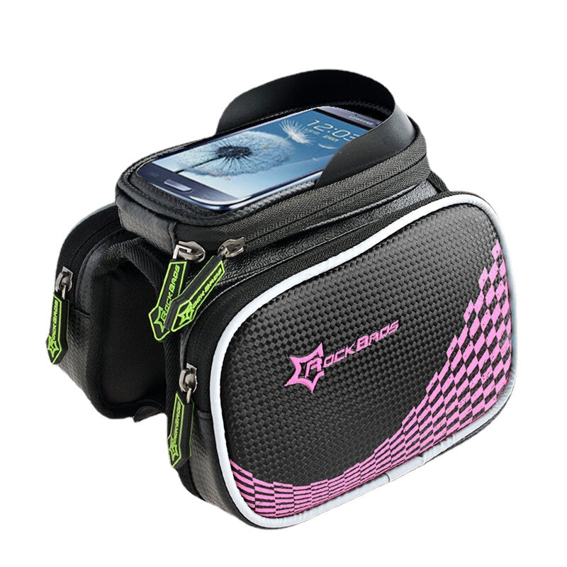 Bicycle Front Tube Bag Pannier Smartphone Bag Saddle Bag
