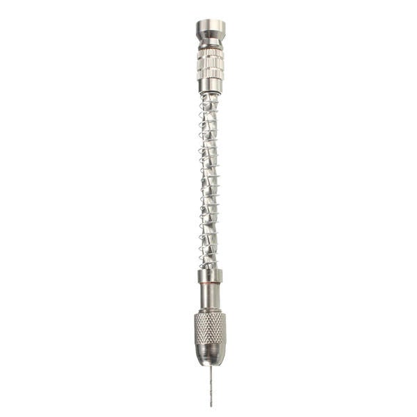 Mini Hand Drill with Chuck and 20pcs 0.3-1.6mm Straight Shank Twist Drill Bits Set