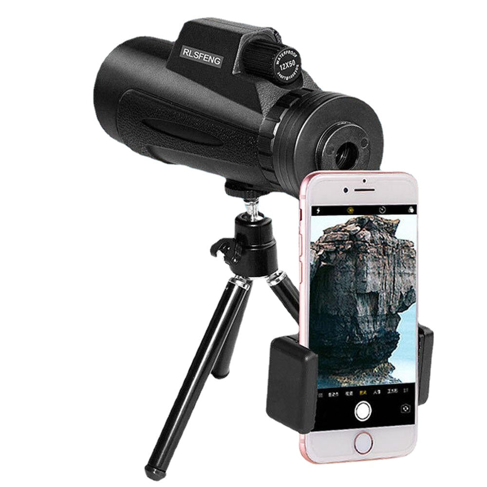 HD Monocular 3-in-1 BAK4 Prism Waterproof Spotting Scope Infra-red Night Vision Outdoor Camping