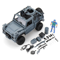 2.4G 4WD Proportional Control Rc Car with LED Light Climbing Off-Road Truck RTR Toys Blue