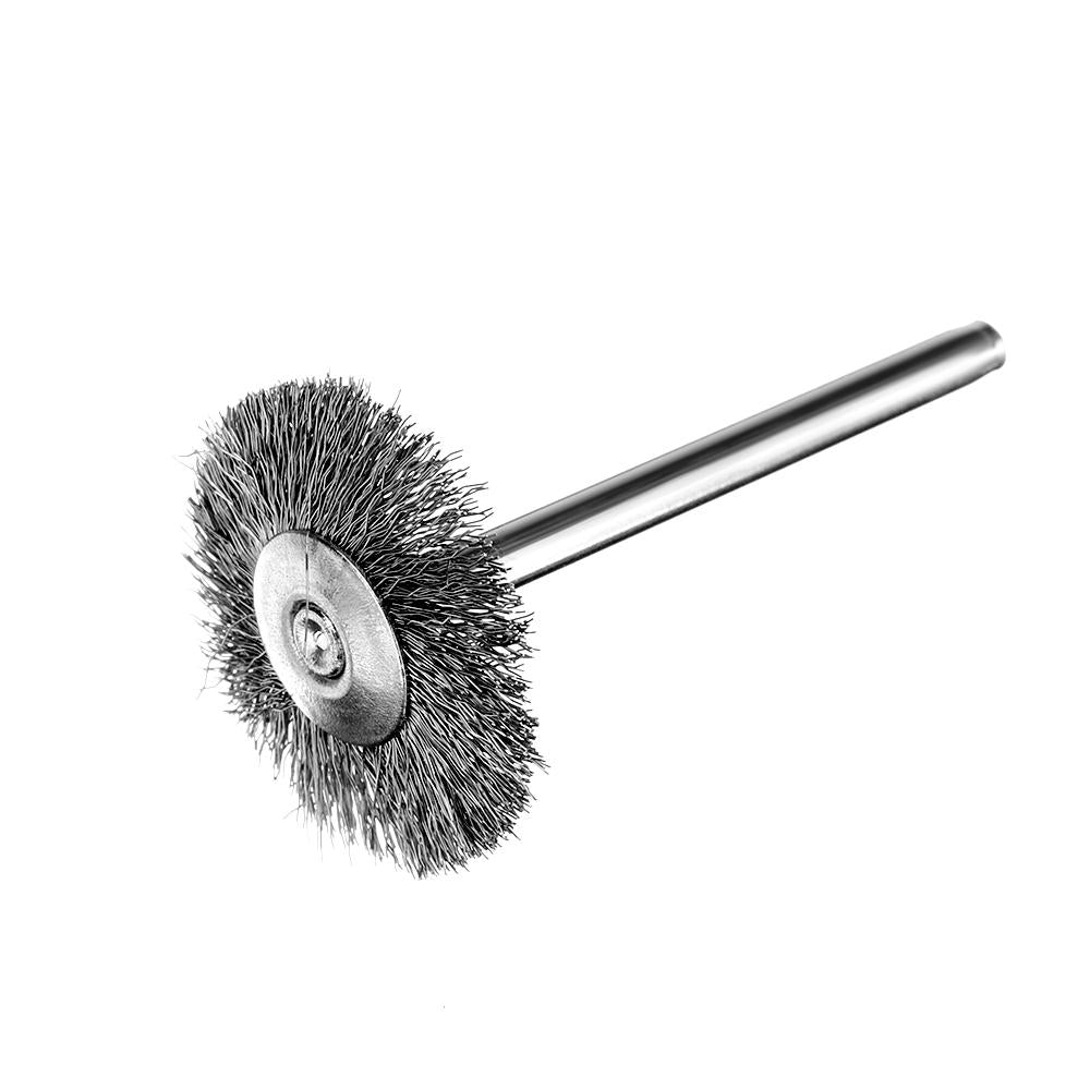 45pcs 3mm Shank Stainless Steel Wire Brush Polishing Wheel for Rotary Tool