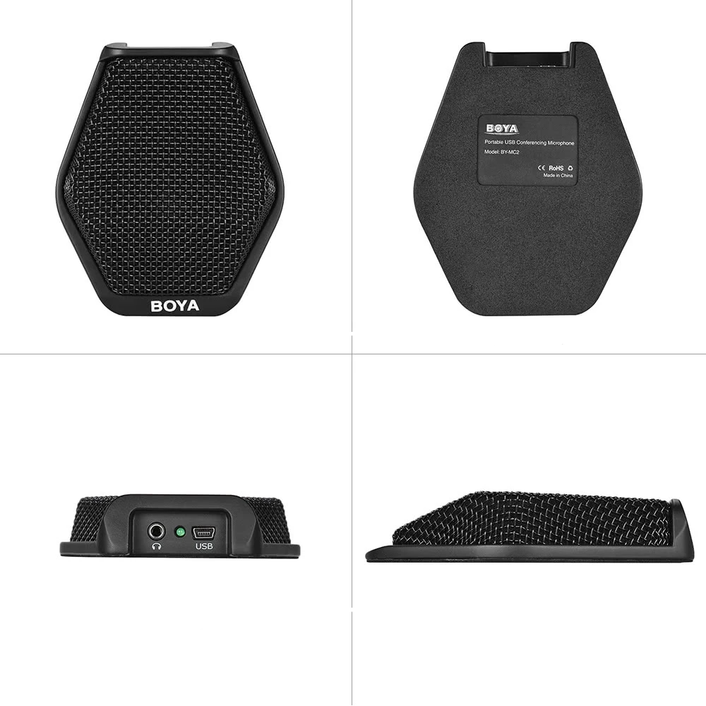 Condenser Conference Microphone with 3.5mm Audio Jack & 5V USB Interface 16ft