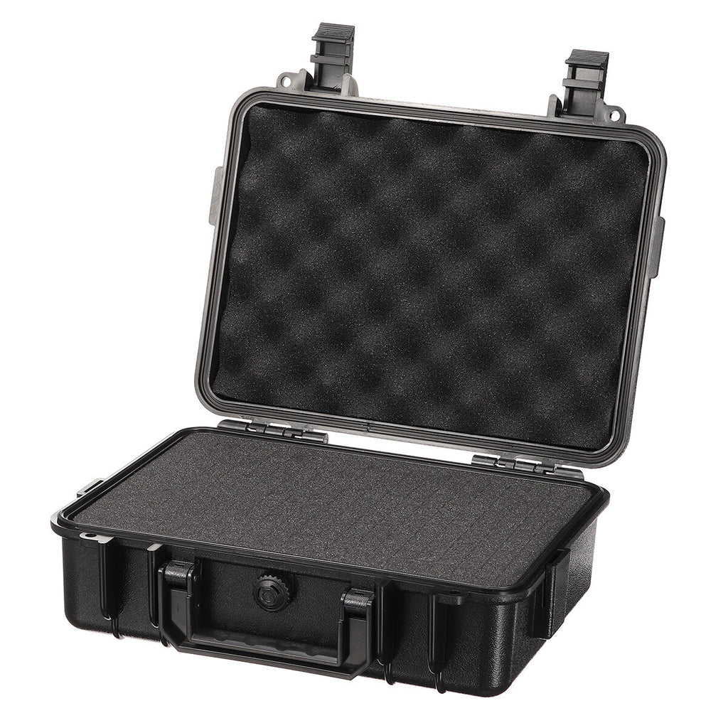 ABS Plastic Sealed Waterproof Storage Case Foam Impact -Resistant Hiking Portable Tool Box Dry Box