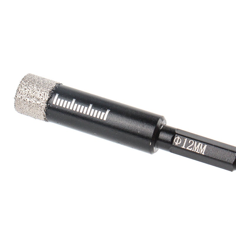 6/8/10/12mm Hex Handle Vacuum Brazed Diamond Dry Drill Bits Hole Saw Cutter for Granite Marble Ceramic Tile Glass Stone