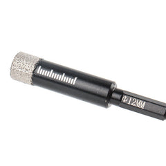 6/8/10/12mm Hex Handle Vacuum Brazed Diamond Dry Drill Bits Hole Saw Cutter for Granite Marble Ceramic Tile Glass Stone