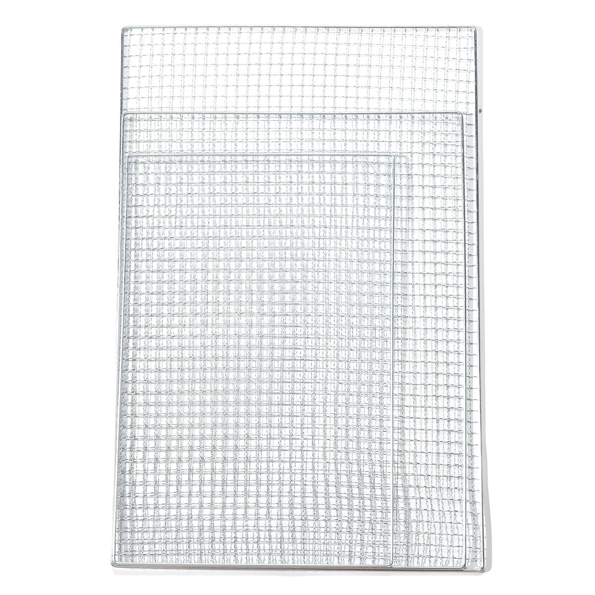 5Pcs/Set BBQ Grill Net Fish Vegetable Barbecue Steel Grid Grilling Cooking Tools