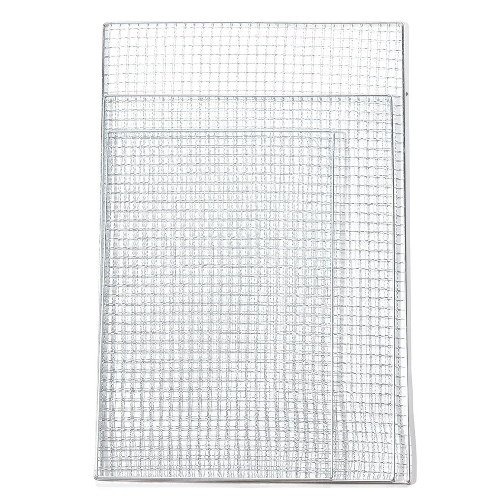 5Pcs/Set BBQ Grill Net Fish Vegetable Barbecue Steel Grid Grilling Cooking Tools