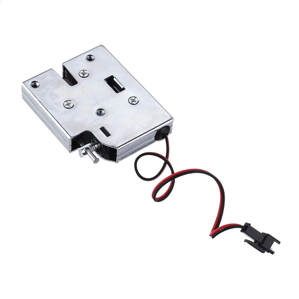 12V DC 2A Electric Magnetic Intelligent Cabinet Door Lock Fail Secure with Manual Unlock Handle Silver