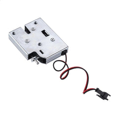 12V DC 2A Electric Magnetic Intelligent Cabinet Door Lock Fail Secure with Manual Unlock Handle Silver