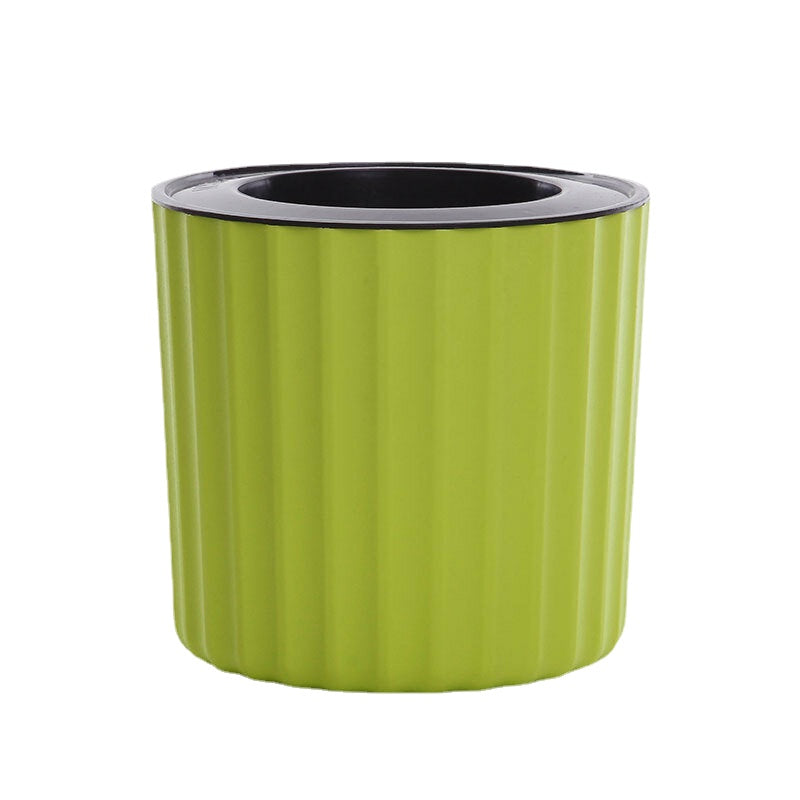 Automatic Water Absorption Creative Succulent Plant Hydroponic Potted Round Plastic Plastic Flower Pot