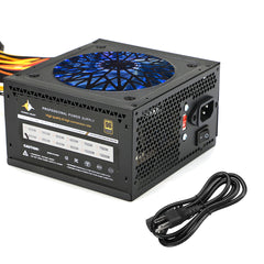800W 110/220V PC Power Supply Passive PFC Power Supply 120MM RGB fan PC Computer Gaming Power Supply EMI Temperature Control
