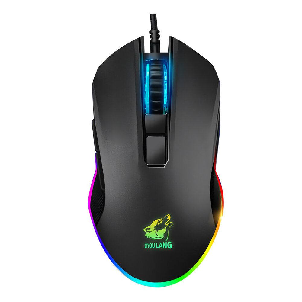Wired Single Hand Keyboard & Mouse Combo Set One Handed Mechanical Keyboard 3200 DPI Mouse for Computer PC PUBG Gamer