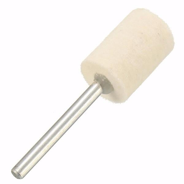 12pcs 3mm Shank Wool Polishing Head Buffing Wheel 3mm/6mm/8mm/12mm For Dremel Rotary Tool