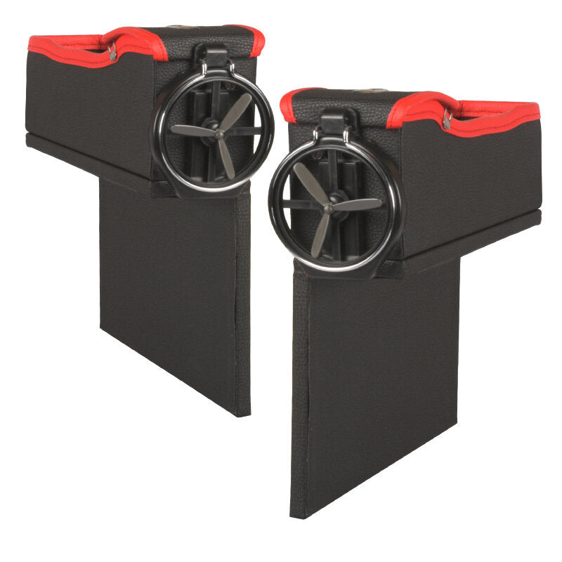 Car Seat Gap Storage Box Multifunction Leather Car Water Cup