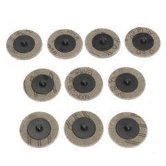 10pcs 2 Inch 50mm 36 Grit Roll Lock Sanding Discs