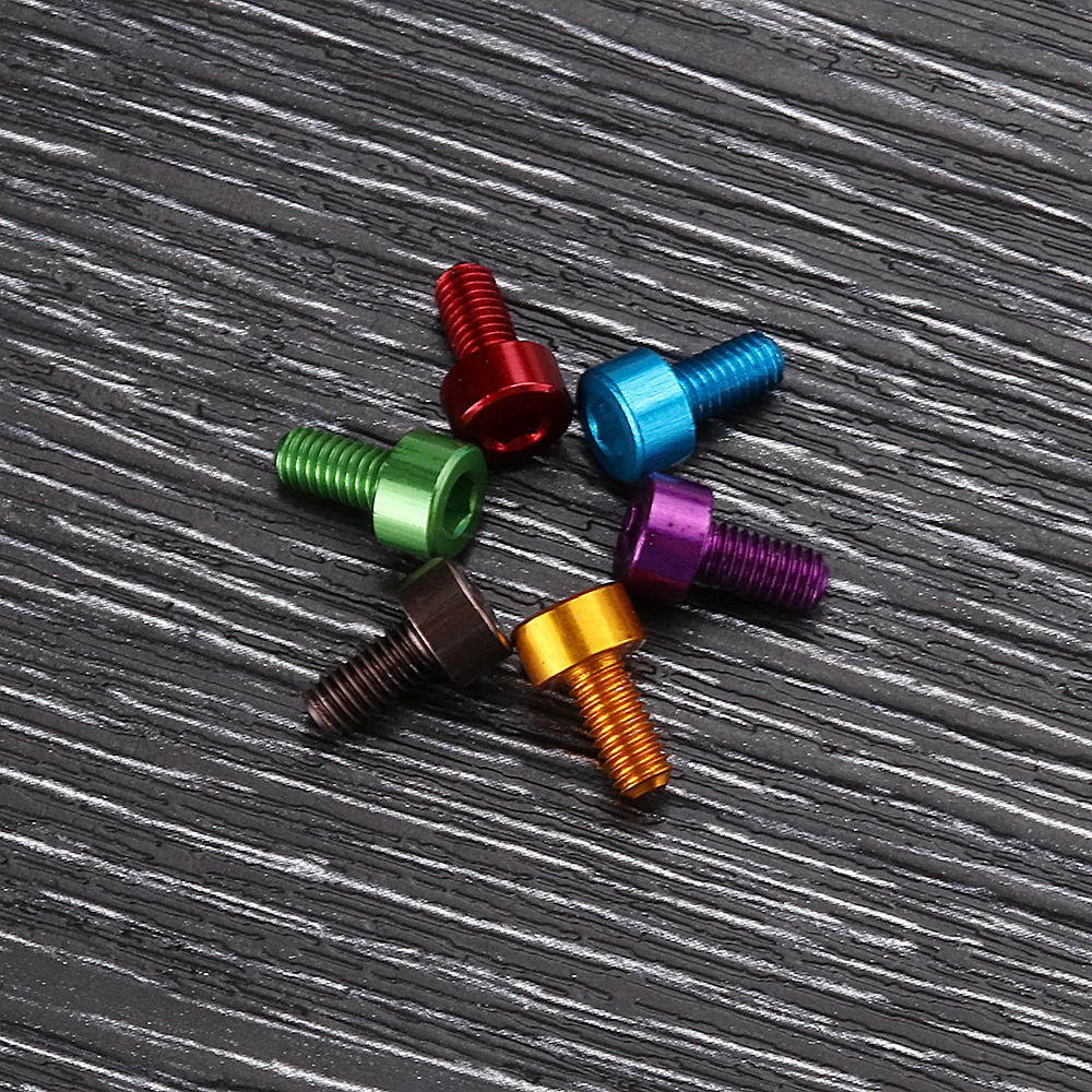 10Pcs M36mm Hex Socket Screw M3 Cap Head Bolt 7075 Aluminum Alloy Multicolor