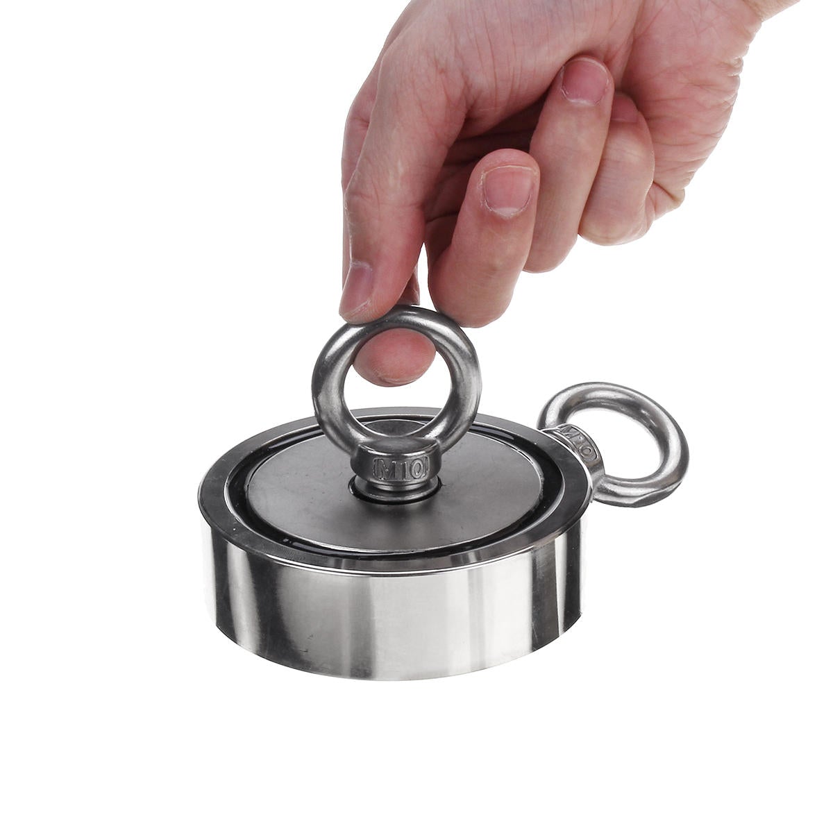 300KG Dual Size Neodymium Recovery Magnet Lifting Clamping Fishing Magnet Slavage Tool
