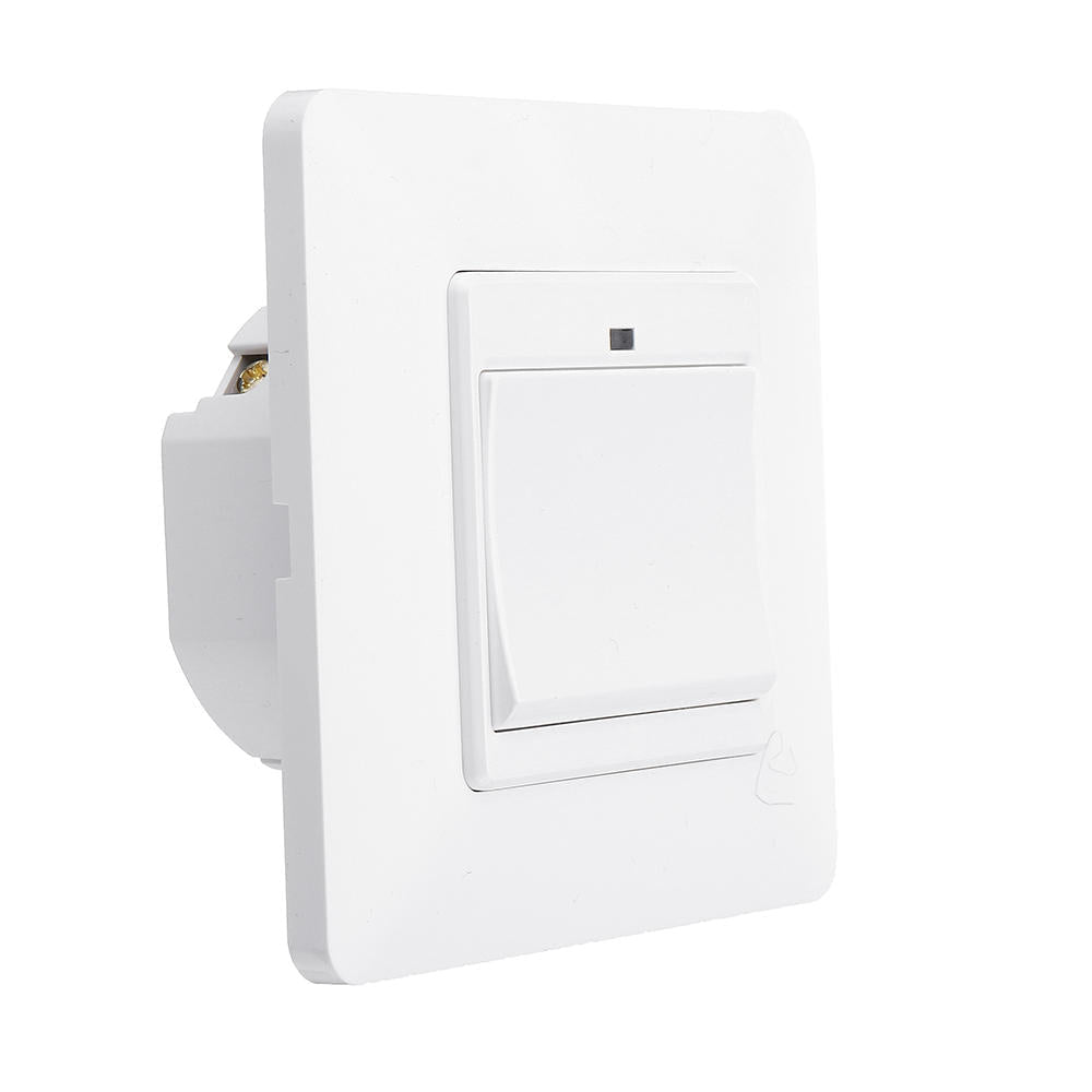 EU Standard 1 Gang Smart Push Button Switch Tuya Wireless Remote Control Work with Alexa Google Home