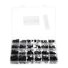 1060Pcs M2 M3 M4 M5 Carbon Steel Flat Head Countersunk Hex Socket Screw Hex Screw Metric 10.9 Grade