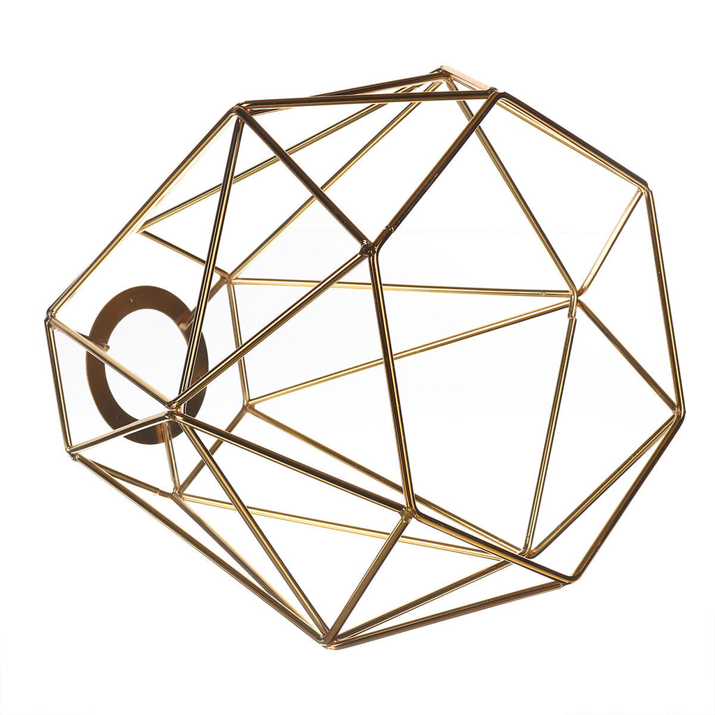 Geometric Wire Ceiling Pendant Light /Lampshade Metal Cage Kitchen Dining Cafe Without Bulb