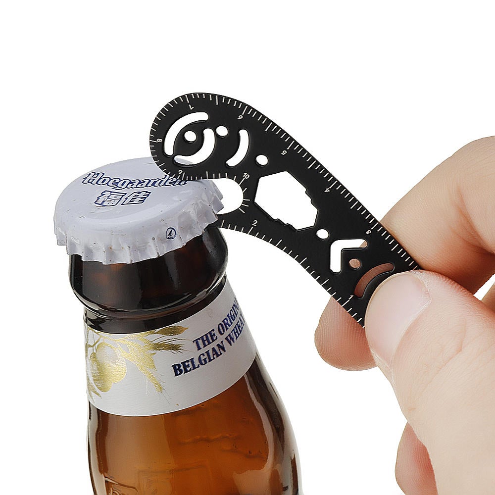 Multi-funtional Drawing Curved Metallic Ruler Mini Compass Protractor Combo Circles Drawing Patterns